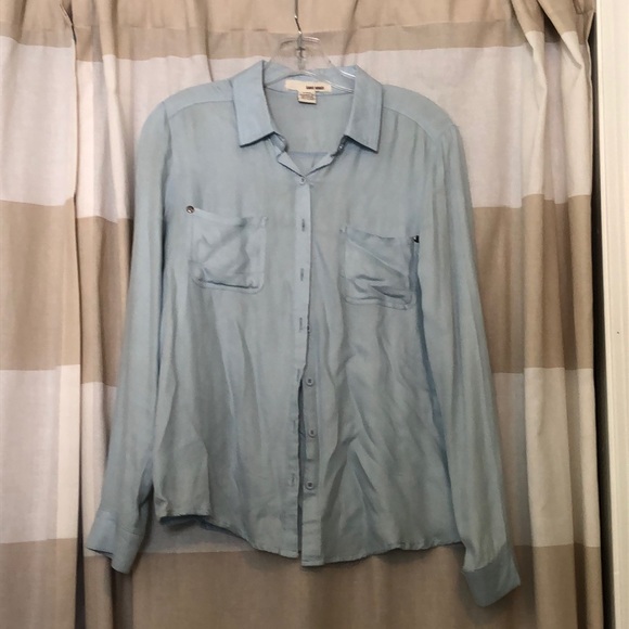 Tops - Light Blue Button Up shirt